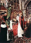 Master of Saint Giles The Mass of St Gilles oil painting